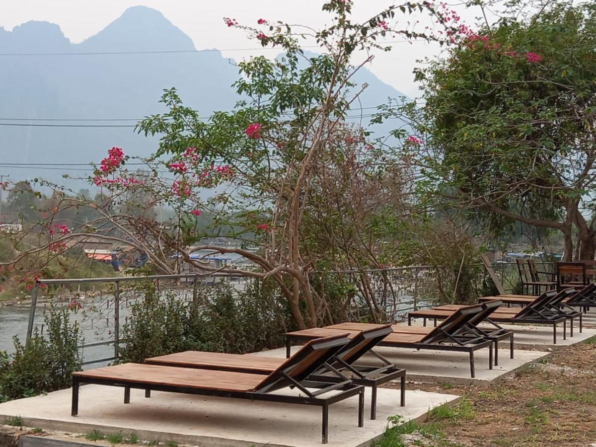Riverside Garden Hostel Vang Vieng Zewnętrze zdjęcie