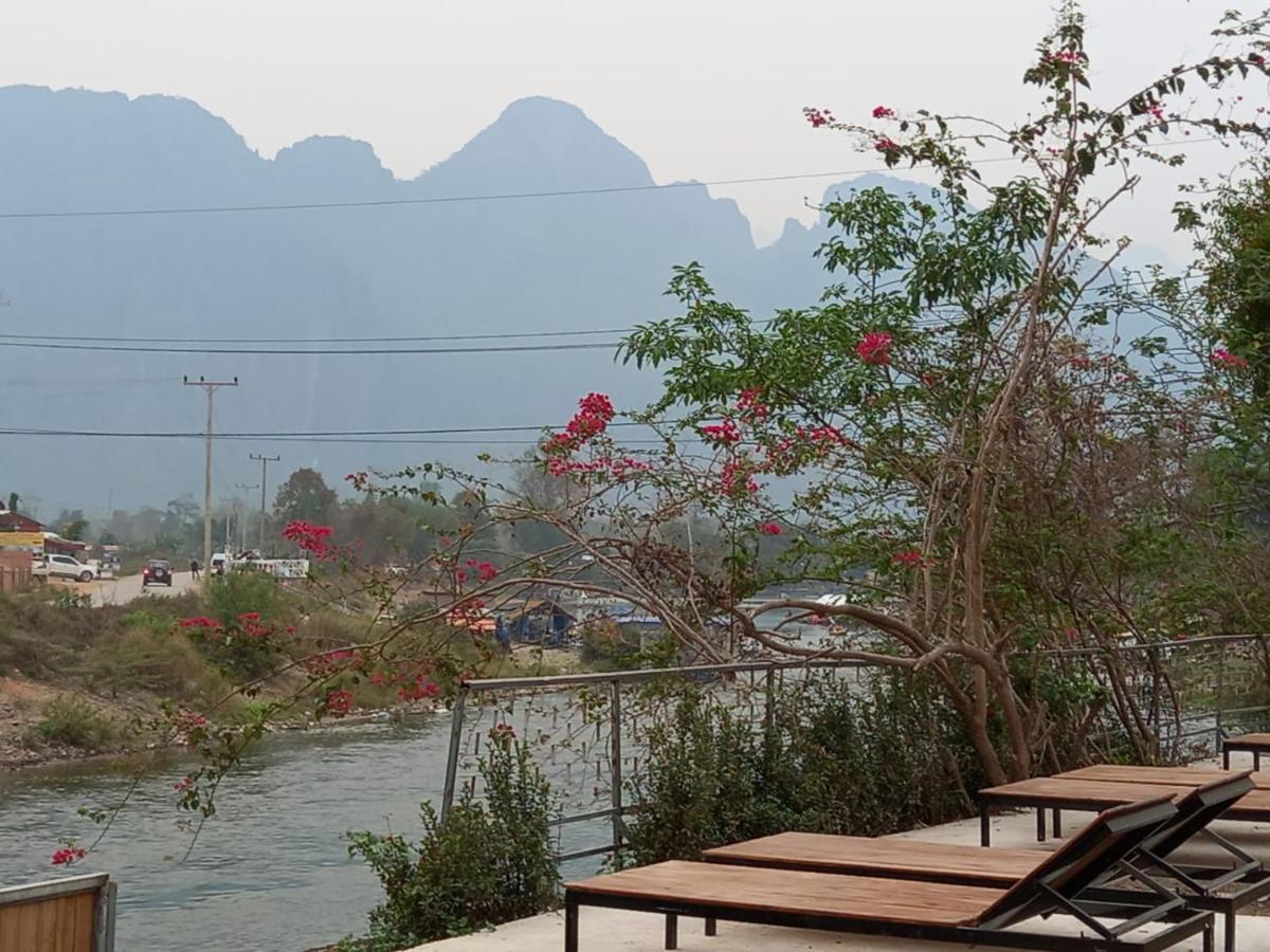 Riverside Garden Hostel Vang Vieng Zewnętrze zdjęcie