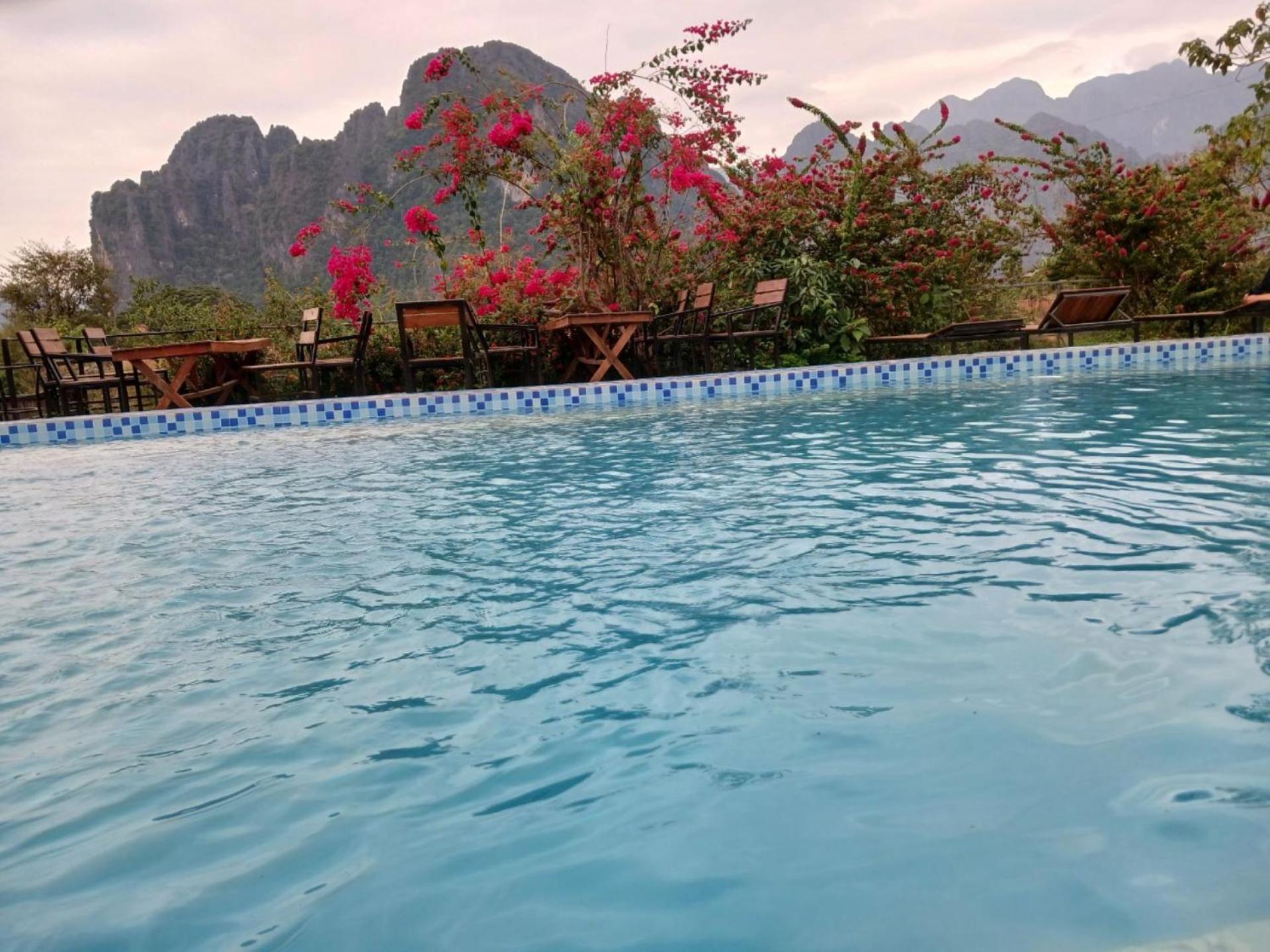 Riverside Garden Hostel Vang Vieng Zewnętrze zdjęcie